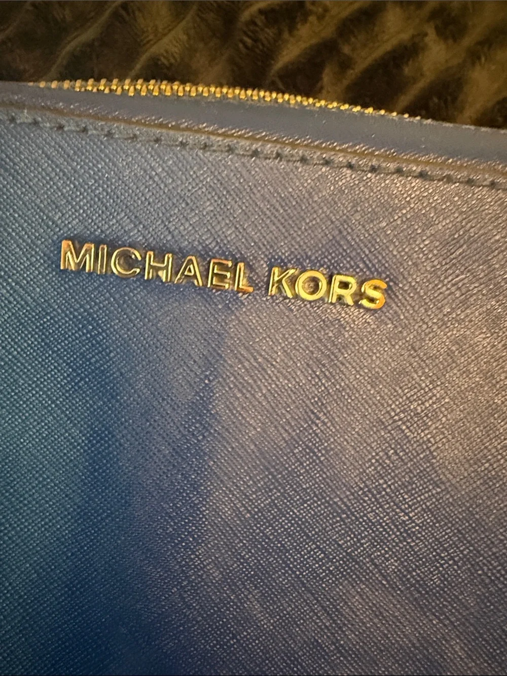 Michael Kors Royal Blue Saffiano Crossbody Bag